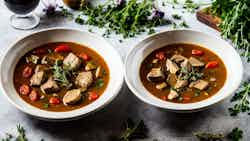 Oryx Stew with Wild Herbs (Oryx Eintopf mit Wildkräutern)