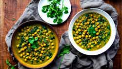 Palak Chole (creamy Chickpea And Spinach Stew)