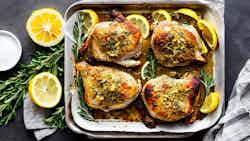 Paleo Lemon Garlic Roasted Chicken