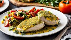 Palestinian Herb and Cheese Stuffed Chicken Breast (صدور الدجاج المحشوة بالأعشاب والجبنة الفلسطينية)