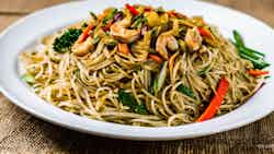 Pancit Bihon (Stir-Fried Rice Noodles)