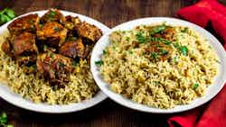 Parboiled Rice Pilaf With Lamb (chilka Biryani Mutton)