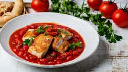 Peixe Com Molho De Tomate E Cebola (fish With Tomato And Onion Sauce)