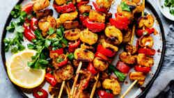 Pendine Prawn And Chorizo Skewers