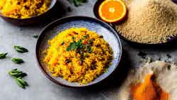 Persian Rice with Saffron and Orange (Zereshk Polo-e Porteghal)