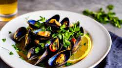 Peruvian Mussels (choritos A La Chalaca)