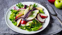 Pickled Herring Salad with Apples and Dill (Marinēta Siļķe ar Āboliem un Dillem)