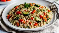 Pilaf Me Perime (albanian Rice Pilaf With Vegetables)