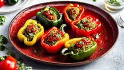 Pimientos Rellenos De Quinoa (quinoa-stuffed Bell Peppers)