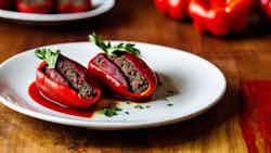 Piquillo Peppers Stuffed With Blood Sausage (pimientos Del Piquillo Rellenos De Morcilla)