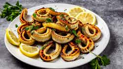 Piranski Grilovani Kalamari (piran Grilled Squid)