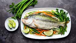 Pla Neung Manao (thai Steamed Fish With Lime)