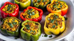 Plantain and Cheese Stuffed Peppers (Pimientos Rellenos de Plátano y Queso)