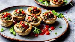 Pontic Style Stuffed Mushrooms (Ποντιακά Γεμιστά Μανιτάρια)