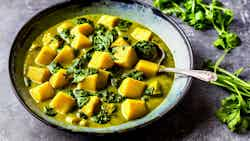 Potato Spinach Curry (aloo Palak)