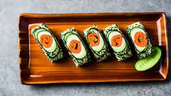 Pumpkin Leaf Sushi Rolls (muboora Maki Rolls)