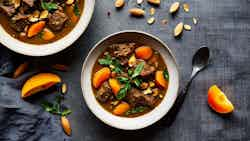 Qozhaya (lebanese Lamb Stew With Apricots And Almonds)