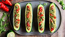 Quinoa-stuffed Zucchini Boats