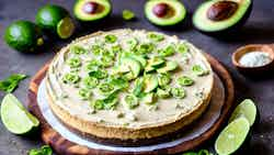 Raw Avocado And Lime Cheesecake