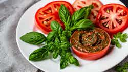 Raw Basil And Tomato Pesto