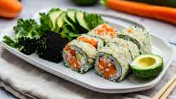 Raw Cauliflower Rice Sushi Rolls
