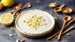 Raw Lemon Ginger Cheesecake