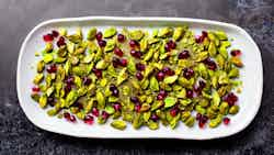 Raw Pomegranate And Pistachio Bark