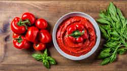Raw Red Pepper And Tomato Dip