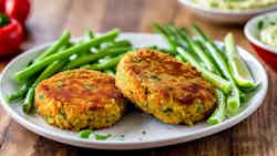 Red Crab Cakes With Chili Lime Aioli