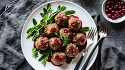 Reindeer Meatballs In Lingonberry Sauce