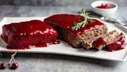 Reindeer Meatloaf With Lingonberry Sauce