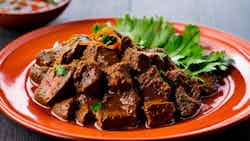 Rendang Daging Pedas Madura (madurese Spicy Beef Rendang)