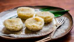 Rice Dumplings In Coconut Syrup (chhena Gaja Puli)