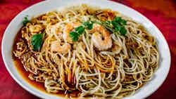 Rice Noodles With Shrimp Sauce (pancit Palabok)