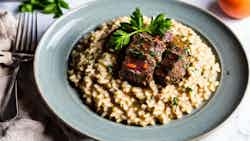 Risotto Alla Monzese Con Brasato (monza Risotto With Braised Beef)