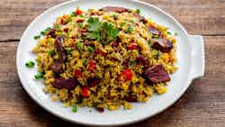 Riz Gras (fried Rice With Smoked Meat)