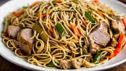 Roast Pork Chow Mein (pernil Chow Mein)