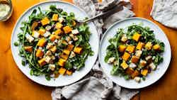 Roasted Butternut Squash And Manchego Salad