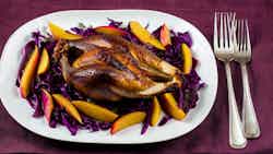 Roasted Goose With Red Cabbage
