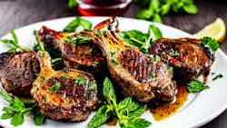 Roasted Lamb Chops With Mint Sauce