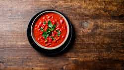 Roasted Red Pepper And Tomato Gazpacho