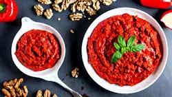 Roasted Red Pepper And Walnut Dip (syrian Muhammara)