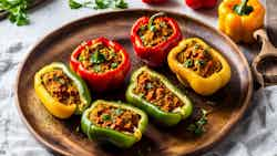 Rookworst Stuffed Peppers