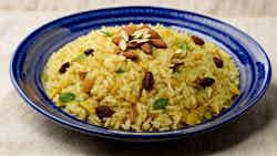 Rouz Jerbi (tunisian Rice Pilaf With Almonds And Raisins)