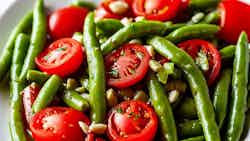 Salada De Feijao Verde Com Molho De Tomate (green Bean Salad With Tomato Dressing)