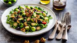 Salade De Choux De Bruxelles Et Noix (brussels Sprouts And Walnut Salad)