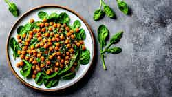 Salatat Lablabi (algerian Spiced Chickpea And Spinach Salad)