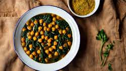 Salona (chickpea And Spinach Stew)