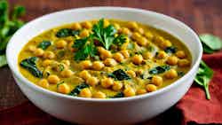 Salona Hummus (chickpea And Spinach Stew With Fragrant Spices)