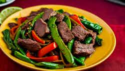 Salteado De Carne Especiada Con Jengibre Y Ajo De Gibraltar (gibraltar's Spiced Beef Stir-fry With Ginger And Garlic)